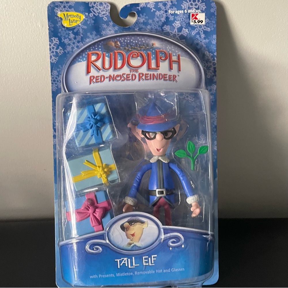 New Memory Lane Rudolph the red nosed reindeer Tall Elf figure